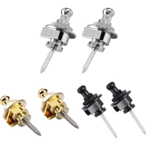 Guitar Strap Lock, 1Piece of Locks for Guitar Straps, Buttons for Antiblock Guitar Straps for Electric Bass Straps