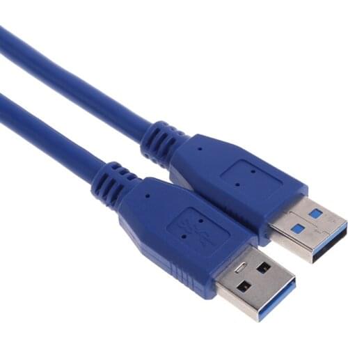 1M Blue Hi-Speed USB 3.0 Type A Male To Male Connector Adapter Extension Cable