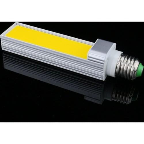 1pcs/lot Horizontal Plug Lamp LED Bulb 10W 12W 15W COB LED E27 G24 G23 COB Corn Light Lamp Warm White AC85V-265V Side lighting