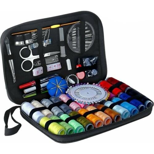 126Pcs/Set Sewing Kit Scissors Needle Thread for Home Stitching Hand Sewing Tool