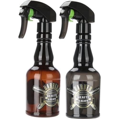 300ml Refillable Hairdressing Water Sprayer Bottle Barber Vintage Spray Mist Bottle Hair Tool Brown Salon Hair Care Stying Tool