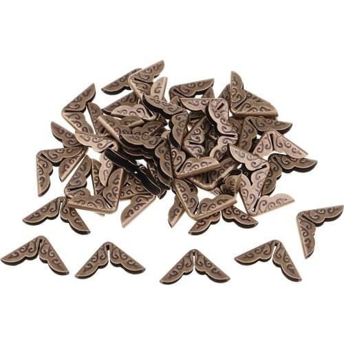 50x Metal Book Photo Album Corner Protectors Scrapbooking Folder Protectors