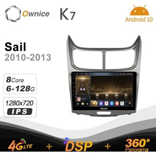 Ownice K7 Android 10.0 Car Radio 2 Din Stereo for Chevrolet Sail 2010 - 2013 4G LTE 360 2din Auto Audio System 6G+128G SPDIF
