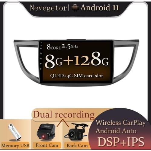 Android 11.0 For Honda CRV CR-V 2012-2016 Car Radio Multimedia Audio Player Navigation GPS 2 Din DVD 4G