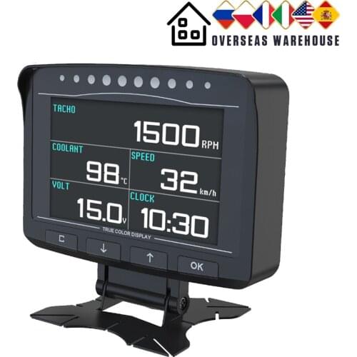 AUTOOL X50 Pro 12V Car Speedometer Head Up Display Onboard Computer OBD2 HUD Display Alarm Fault Detection Voltmeter Temperature