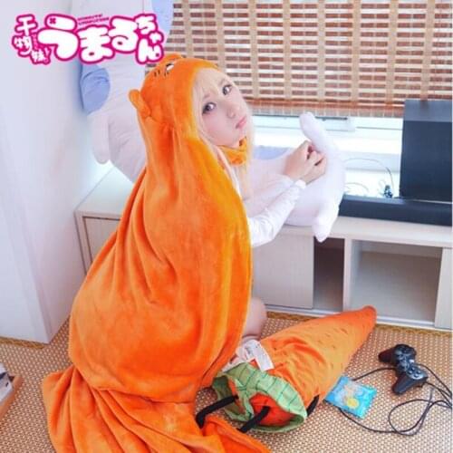 Umaru Chan Anime Cosplay Costume Girl Hamster Cloak Air Conditioning Blanket Wearing Umaru Soft Hooded Shawl Halloween