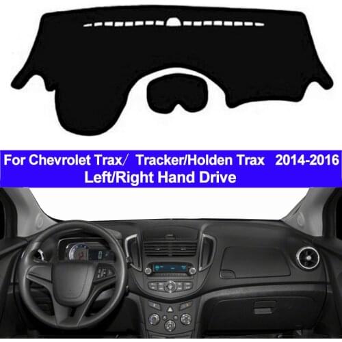 Car Dashboard Cover Dash Mat Carpet Cape For Chevrolet Trax Tracker Holden Trax 2014 2015 2016 LHD RHD 2 Layers Auto Sunshade