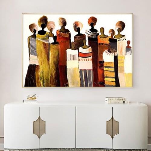 Decoration Painting African artwork wall art decor picture abstract art modern painting hand painted Canvas oil painting