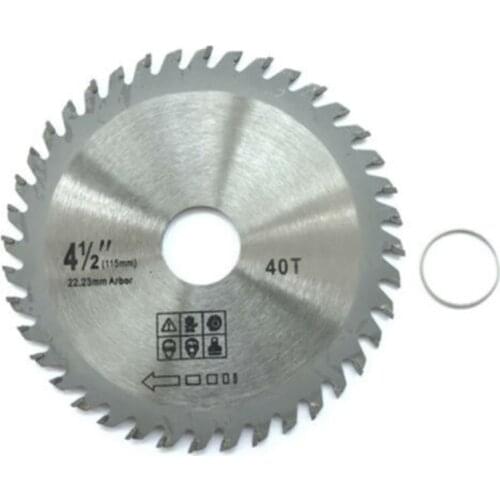 4.5 Inch 115mm 40 Teeth Circular Saw Blade Wood Cutting Disc Woodworking For Angle Grinder Saw Disc Saw Blade For Wood Carving