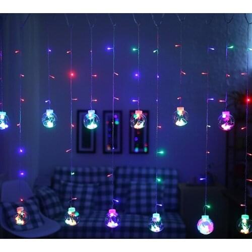 Fairy Garland LED Ball String Lights For Wedding Christmas Birthday Party Festival Decor LED Lights Decoration Curtain Lights