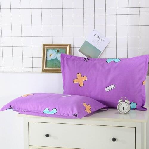 Pillowcases Set of 2 Soft & Comfortable & Wrinkle & Fade & Stain Resistant With Envelope Closure Pillow Shams