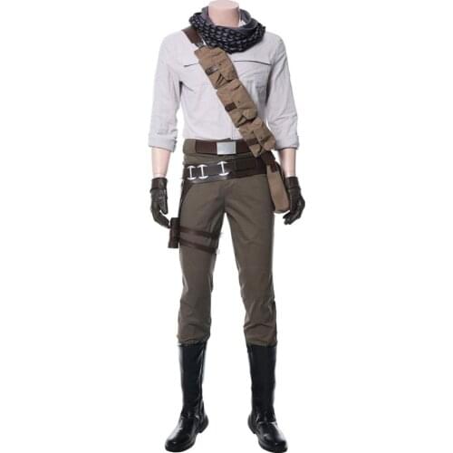 Poe Dameron Uniform Star Cosplay Wars Cosplay Costume Adult Men Outfit Full Set Halloween Carnival Costume