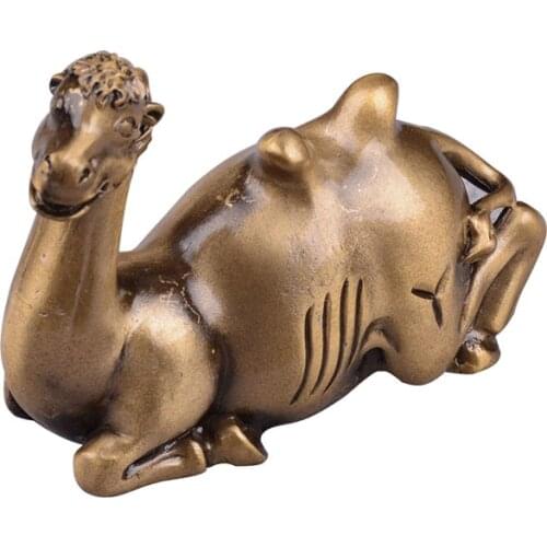 Brass camel modelling paperweights brush holder shelf calligraphy paperweights creative antique paper weight Small Ornaments