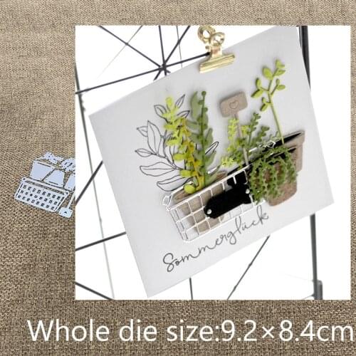 New Design Craft Metal die cuts Cutting Die 8pcs Potted plant leaf basket scrapbooking Album Paper Card Craft Embossing die cuts