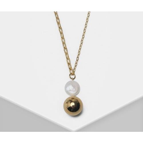 Amorita boutique Ball pendant design fashion pearl necklace