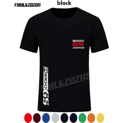 BMWs R 1200 GS POWER ADVENTURE LOGO T-SHIRT MOTORCYCLE TEE T-SHIRT Top sports short sleeve