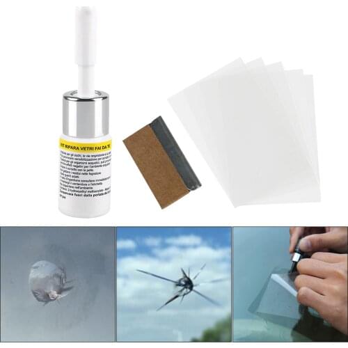 Car Windshield Repair Kit Cracked Glass Repair Kit Windshield Nano Repair Fluid Car Window Crack Repair Glass Scratch Remover