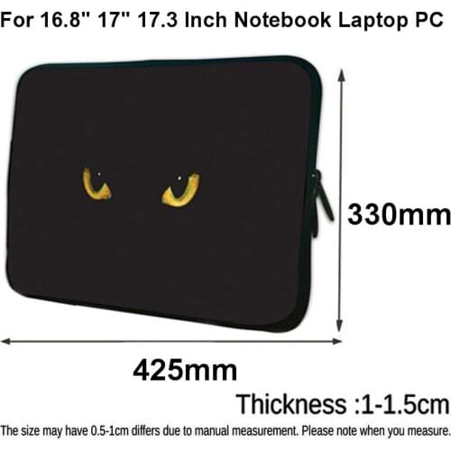 For 17" 16.8" Notebook Laptop Accessories Funda Portatil Neoprene Zipper Pouch 2020 New Arrival Mens Portable Sleeve Bag Cover