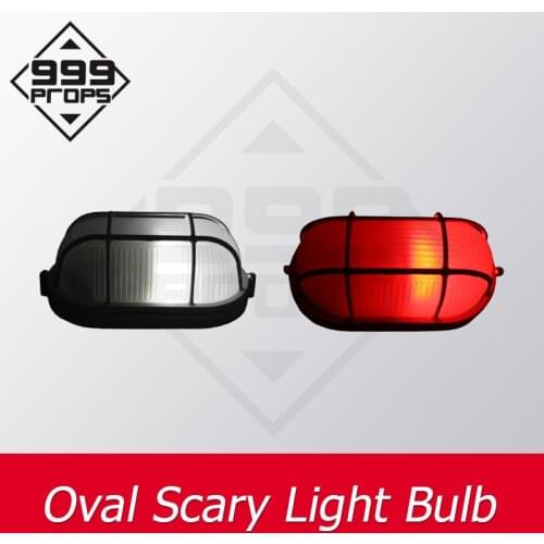 Room escape prop Oval scary light bulb create a horror atmosphere scary scenario horrible theme haunted house