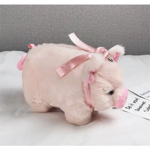 Animals Dolls Peluche Backpack Cute Pink Fat Pig Crossbody Bag Plush Shoulder Bags Toys Key Phone Coin Purse Bag Gift Soft