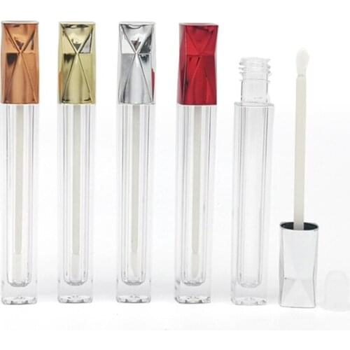 10/50pcs 5ml High Quality Empty Clear Lip Gloss Tube DIY Empty Lip Gloss Container Transparent Refillable Bottles Lipgloss Tube