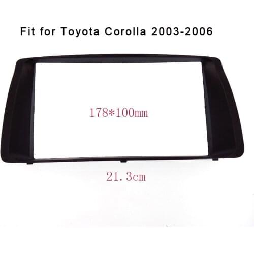 2Din Car CD Radio Frame Fascia Fit For Toyota Corolla 2003-2006 Adapter Trim Stereo Interface Radio Fascia In Dash Mount Kit