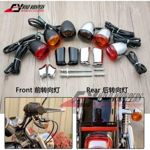 12 colors Front Rear turn signal signaling lights lamp For Harley Softail Dyna Sportster Fat Boy V-Rod XL883 XL 883 1200 X48 72
