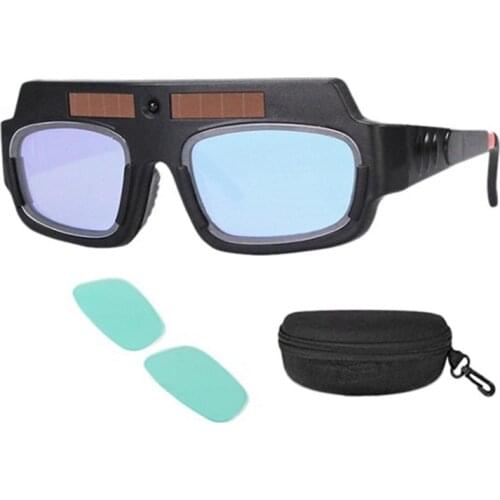Solar Powered Auto Darkening Welding Mask Helmet Goggles Welder Glasses Arc Anti-Shock Lens for Eye Protection