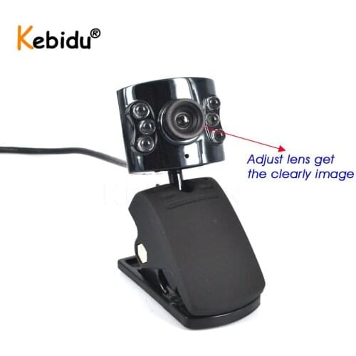 Cheap USB 2.0 Webcam Built-in Microphone for Laptop Live Broadcast Video Conference Work Computer Camera