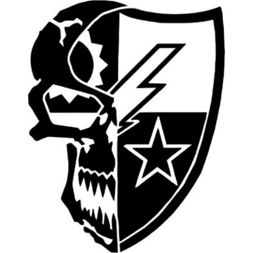 15*15cm Ranger US Army Star Skull Vinyl Decal Sticker Cars Trucks Vans SUV Laptops Wall Artl Car Styling Decoration