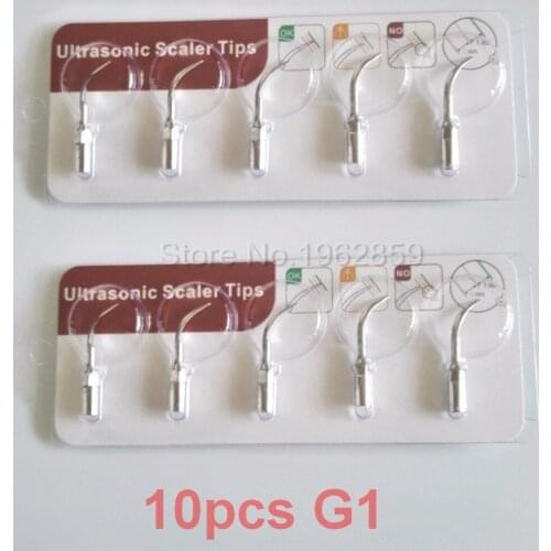 10 pcs/lot Dental Ultrasonic Scaler Tip G1 for Woodpecker/ EMS/ UDS/ SYBRON-ENDO Series New Dental Supragingival Teeth Whitening