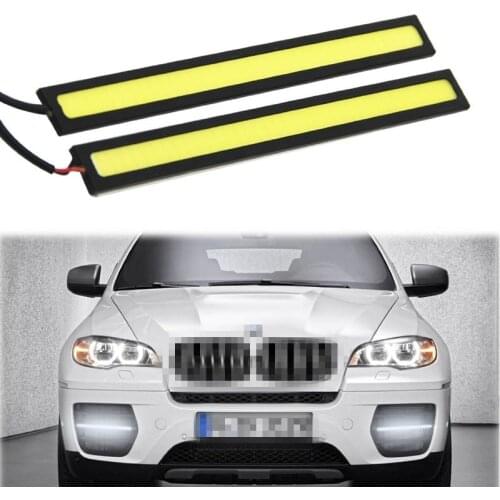 2pcs Car LED Daytime Running lights Ultra Bright DC 12V 17cm Waterproof Auto Car COB Driving Fog lights