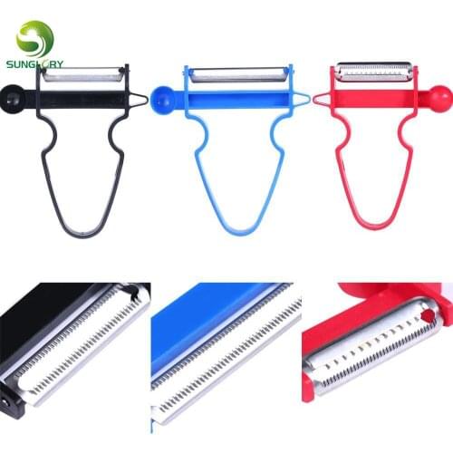 3PCS/SET Magic Trio Peeler Slicer Shredder Peeler Julienne Cutter Multi Peeler Stainless Steel Blade Zesters Kitchen Accessories