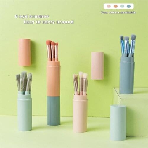 6 PCS Eye Shadow Brush Tool Set Concealer Brush Multifunctional Makeup Brush Tool Set Easy To Wear Beauty Tools TSLM1