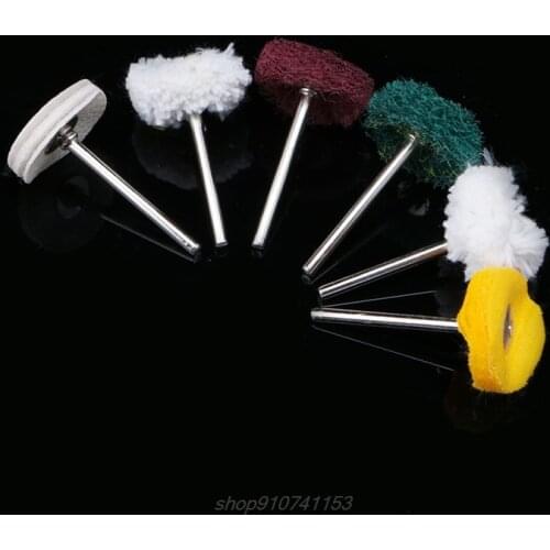 6Pcs Polisher Buffer Wheel Polishing Buffing Pad Brush For Rotary Drill Bit New N11 20 Dropshipping