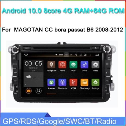 Android10 car multimedia player for VW MAGOTAN CC bora passat B6 Skoda 2008-2012 car raido stereo gps navigation headunit WiFi