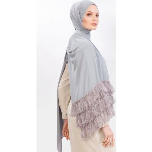 Hijab Turban Shawl Headscarf Female Head wraps Combed Cotton Muslim Clothing For Women Islamic Clothes accessory Abaya وشاح