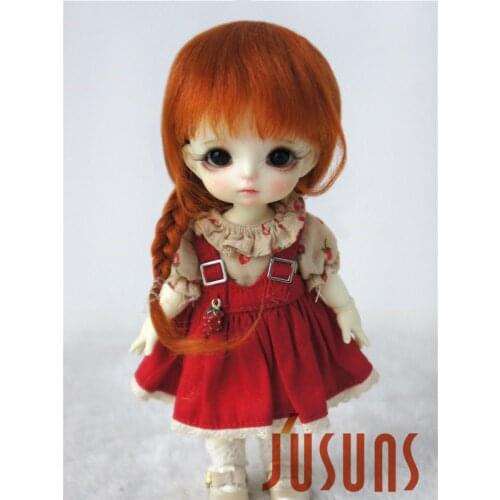 JD211 Frzon mohair doll wigs 1/8 5-6inch Elsa braid BJD hair