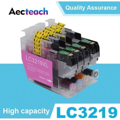 Aecteach 4 Color Compatible Ink Cartridge LC3219 For Brother MFC-J5330DW MFC-J5335DW MFC-J5730DW Inkjet Printer LC-3219