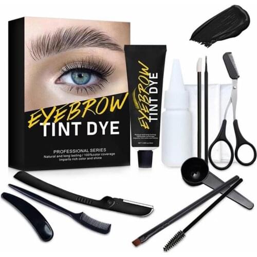 Eyebrow Dyeing And Eyebrow Trimming Set Long Lasting Eyebrow Dye Tint Kit For Professional Beginner Maquiagem Maquillaje Makeup