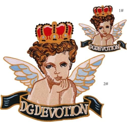 New Arrival Angel Embroidery Patches Applique Sew On Clothing Or Bags Sewing Supplies Decorative Patches EP032