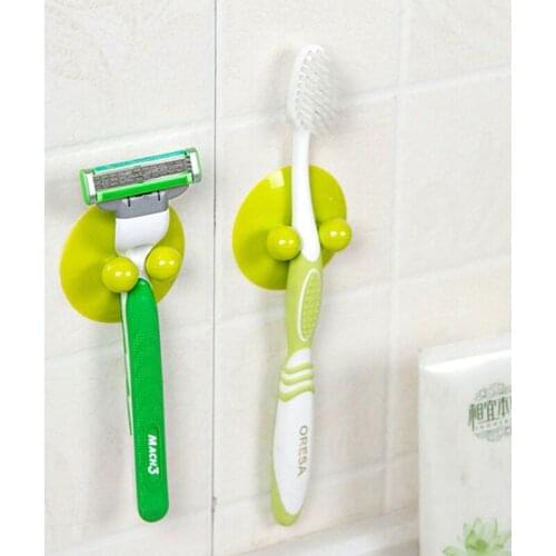New Kitchen Supplies Hanging Hook 2 Pcs Suction Cups Multifunction Vacuum Sucker Hooks UFO Shape Plastic Bathroom Accessories
