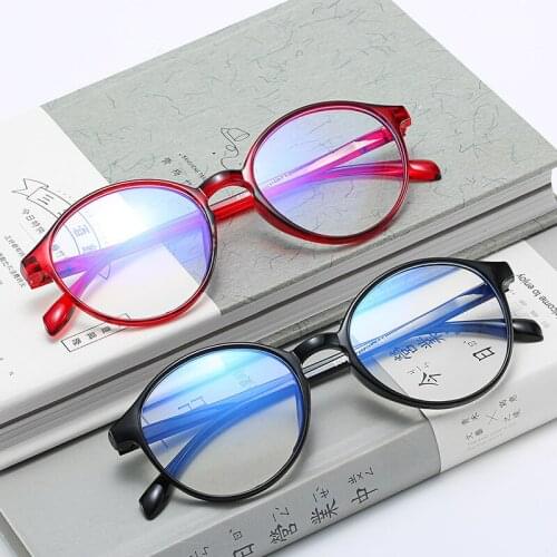 Retro Anti Blue Light Round Eye Glasses Frames for Men Vintage Student Myopia Computer Glasses Frame Women Clear Eyeglass Frames