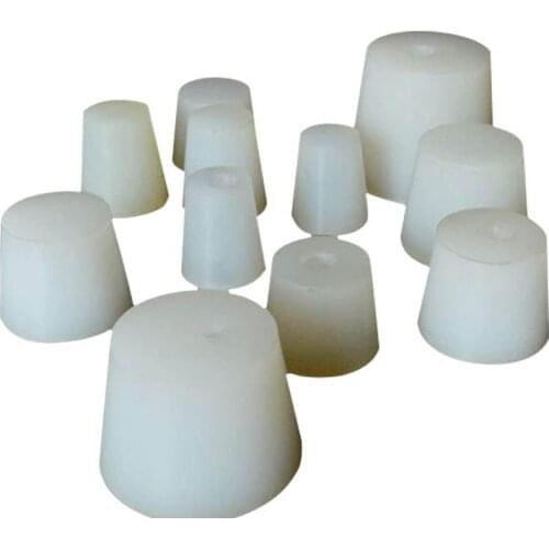 Home Brew Wine Stoppers Silicone Plug With 8mm Hole For Airlock Valve Bubbler Grade Silicone Rubber Stopper