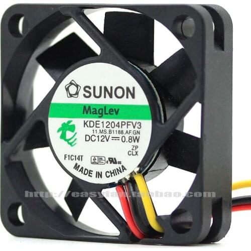 Brand new SUNON 4CM 4010 silence KDE1204PFV 12V 0.8W Maglev cooling fan