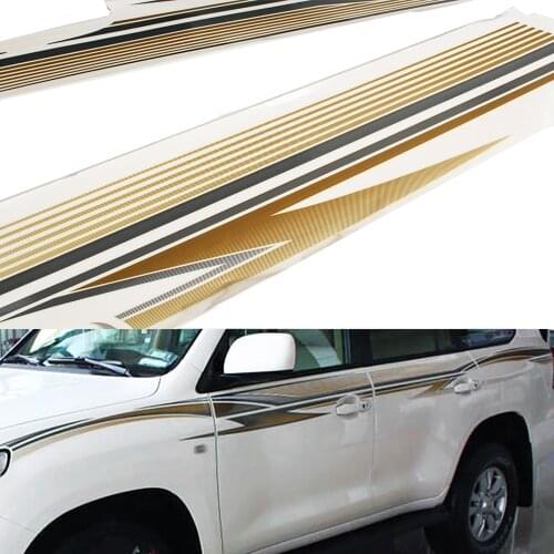 Car Styling side door Sticker Decal Accessories For Toyota Land Cruiser 200 2008-2015 Vinyl Decal Fashion Creative Full Body