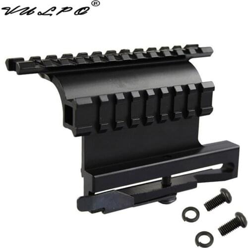 VULPO Tactical Scope Mount AK Serie Rail Side Mount Quick QD Style AK47 AK74 SAIGA Detach 20mm Weaver Rail for Hunting Airsoft
