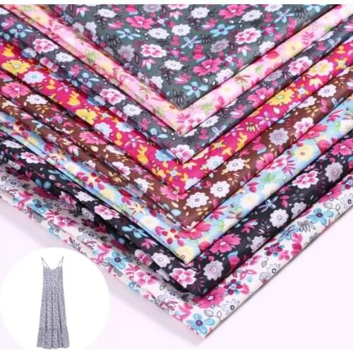 150x100cm Floral Printed Polyester Sewing Fabric DIY Quilting Wear Dress Clothes Makes Women Dresses Sewing Fabric Accessories