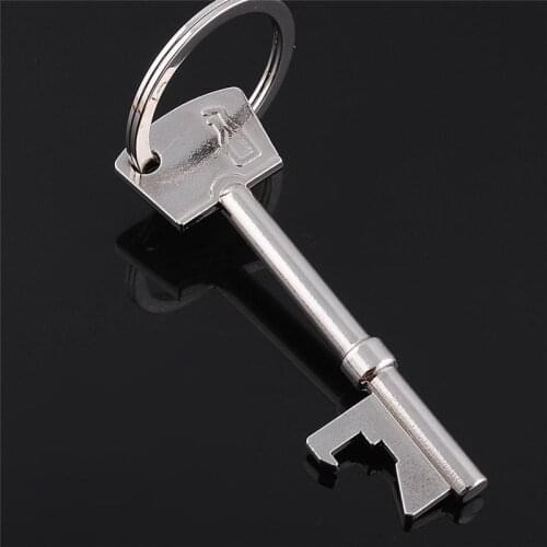 Creative Metal Key Shape Keychains For Men Bottle Opener Car Keychain Accessories Business Gifts