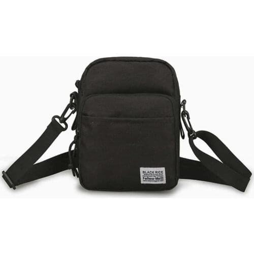 Unisex Oxford Messenger Bag Hip Hop Trend Fashion Shoulder Bags Couple Casual Mobile Phone Packet Headphone Pouch